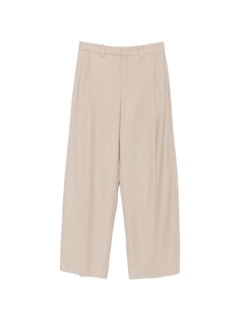 Drykorn pressed-crease wide-leg trousers Beige