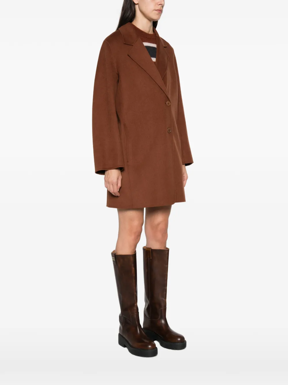 Drykorn Jas met gekerfde revers Bruin