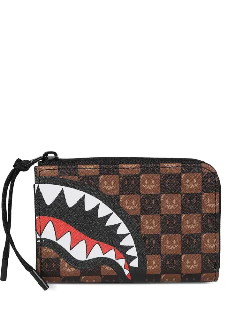 Sprayground Sharks in Paris checkered wallet