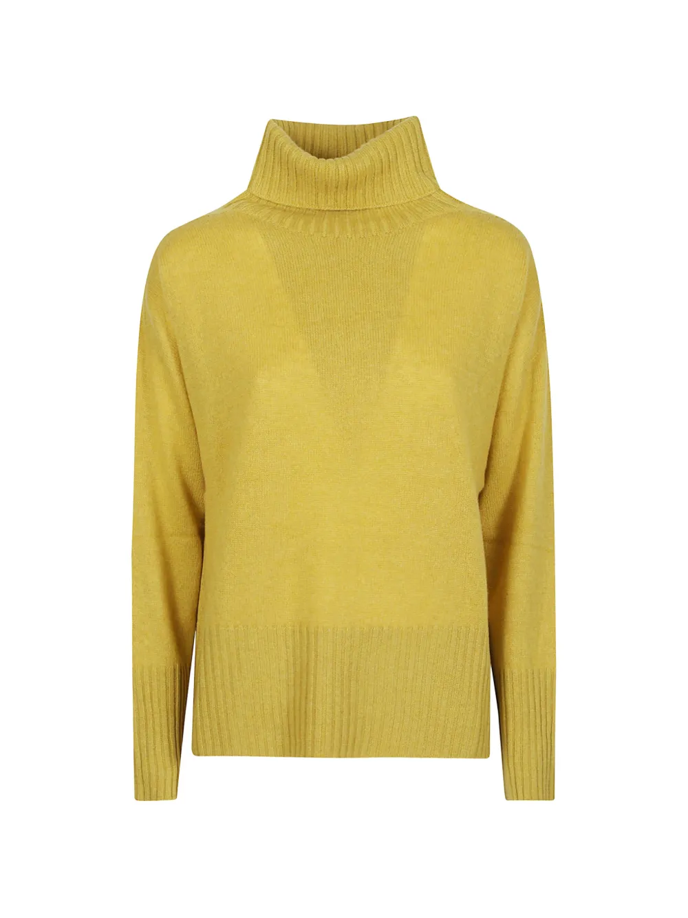 Aragona Roll-neck Cashmere Sweater In Green