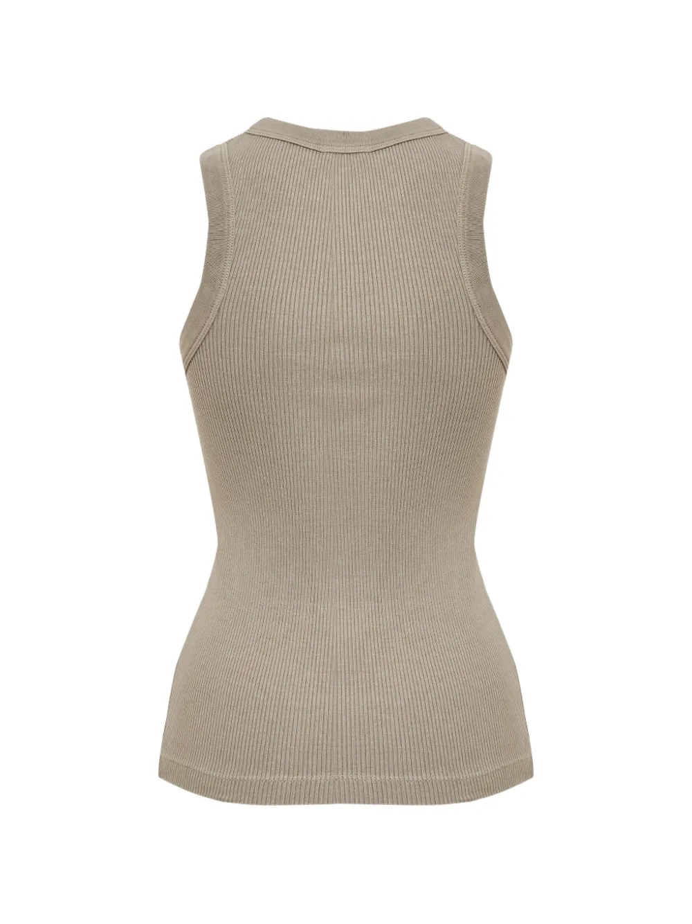 AGOLDE Leigh geribbelde tanktop Beige