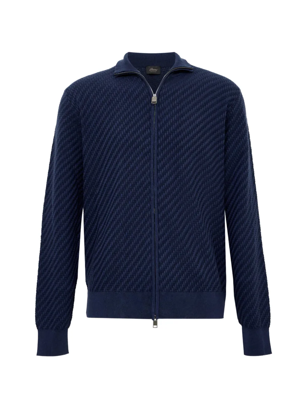 Brioni Trama zip-up sweater