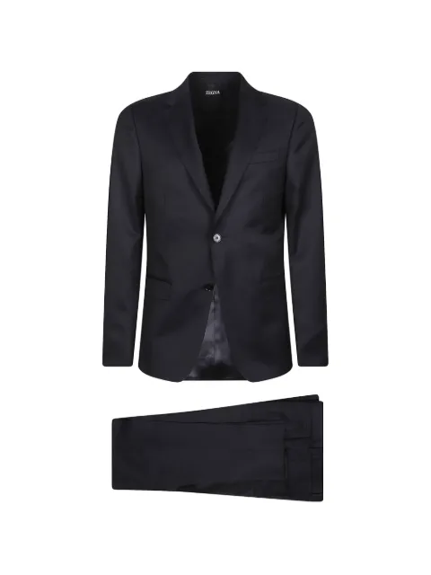 Zegna 울 싱글 브레스티드 수트