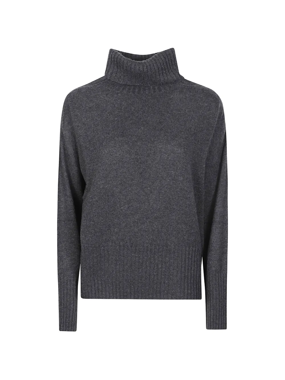 Aragona Roll-neck Cashmere Sweater In Gray