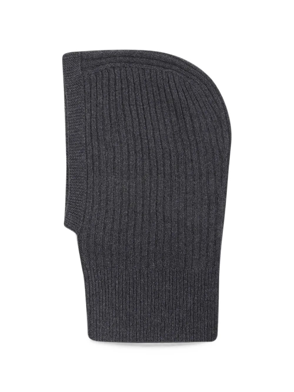 Aragona Ribbed-knit Cashmere Balaclava In Grey