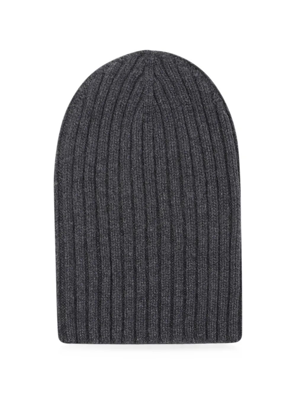 Aragona Ribbed-knit Cashmere Beanie Hat In Grey