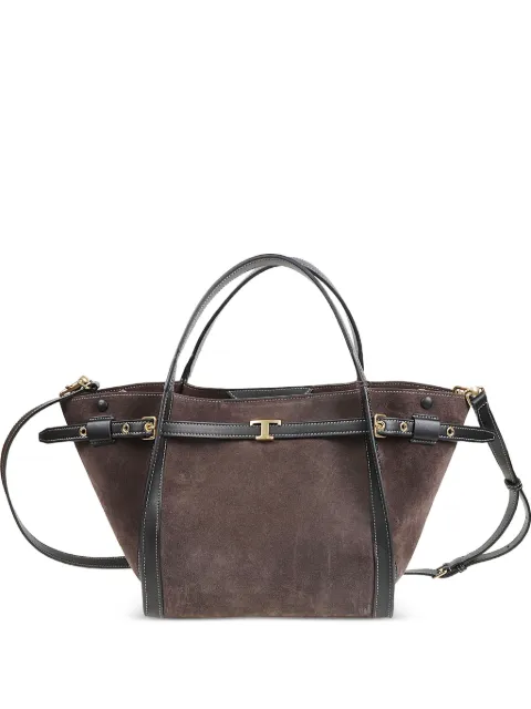 Tod's T Signature shopping bag in suede small