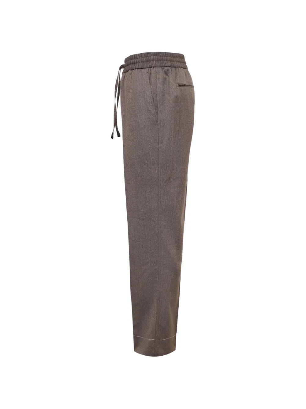 Brioni Asolo drawstring wool trousers Bruin