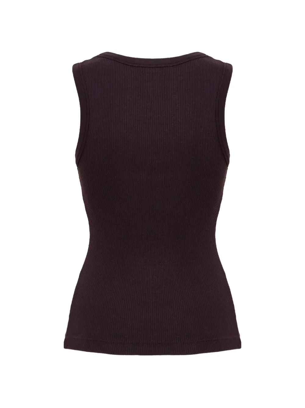 AGOLDE Poppy ribbed tank top Bruin