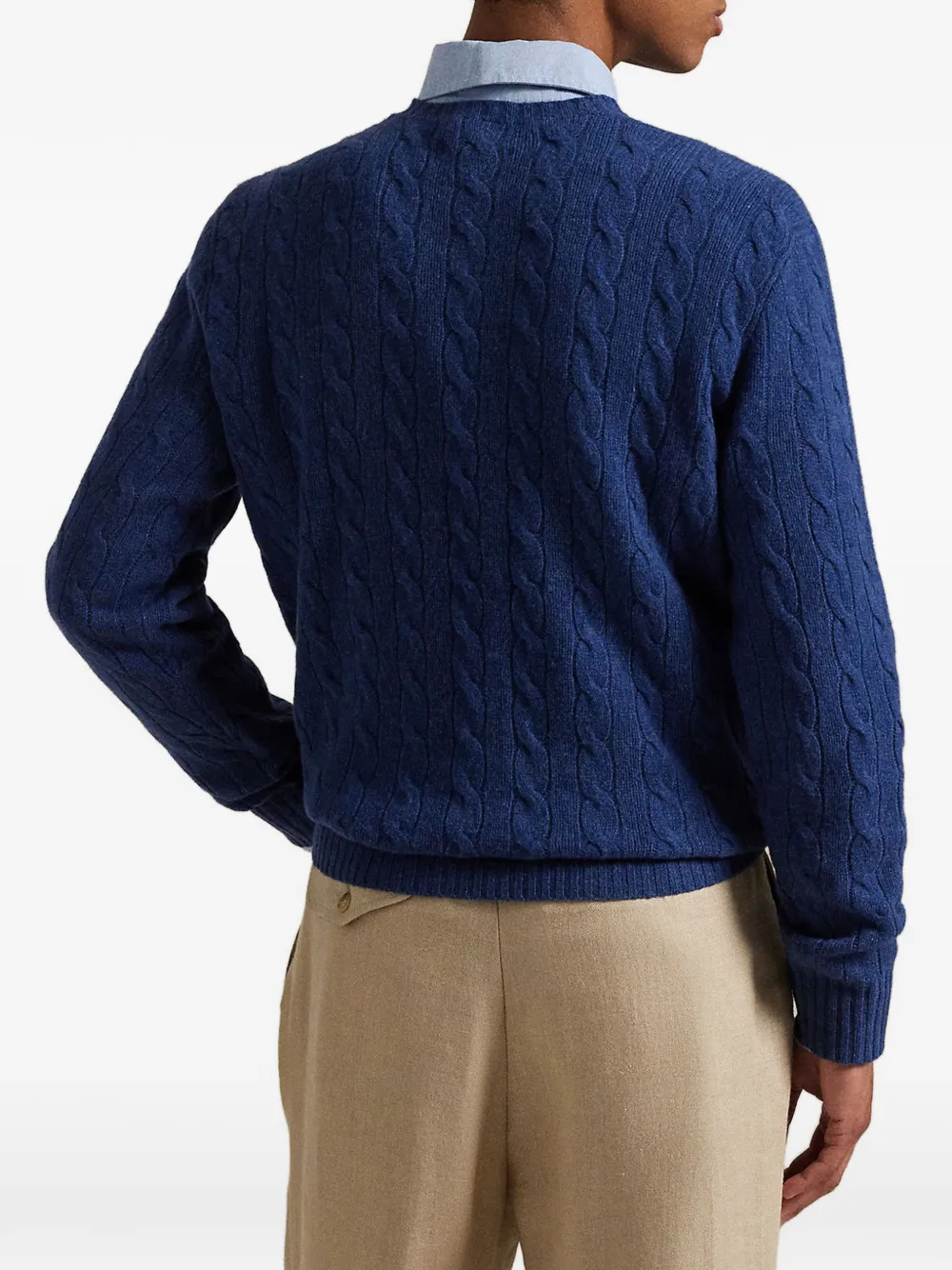 Polo Ralph Lauren Kabelgebreide trui Blauw