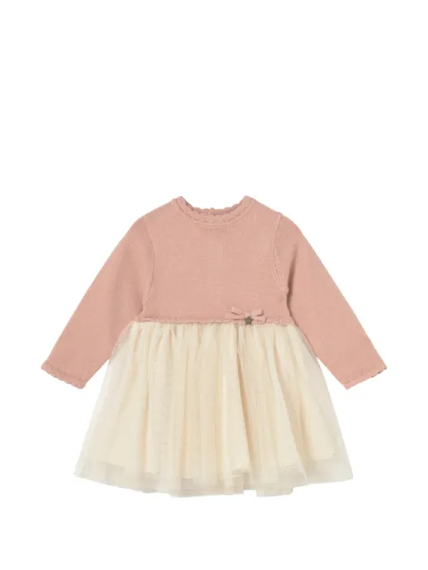Mayoral knit tulle-skirt dress