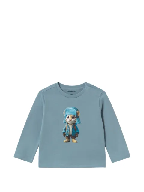 Mayoral tiger-print long-sleeve T-shirt