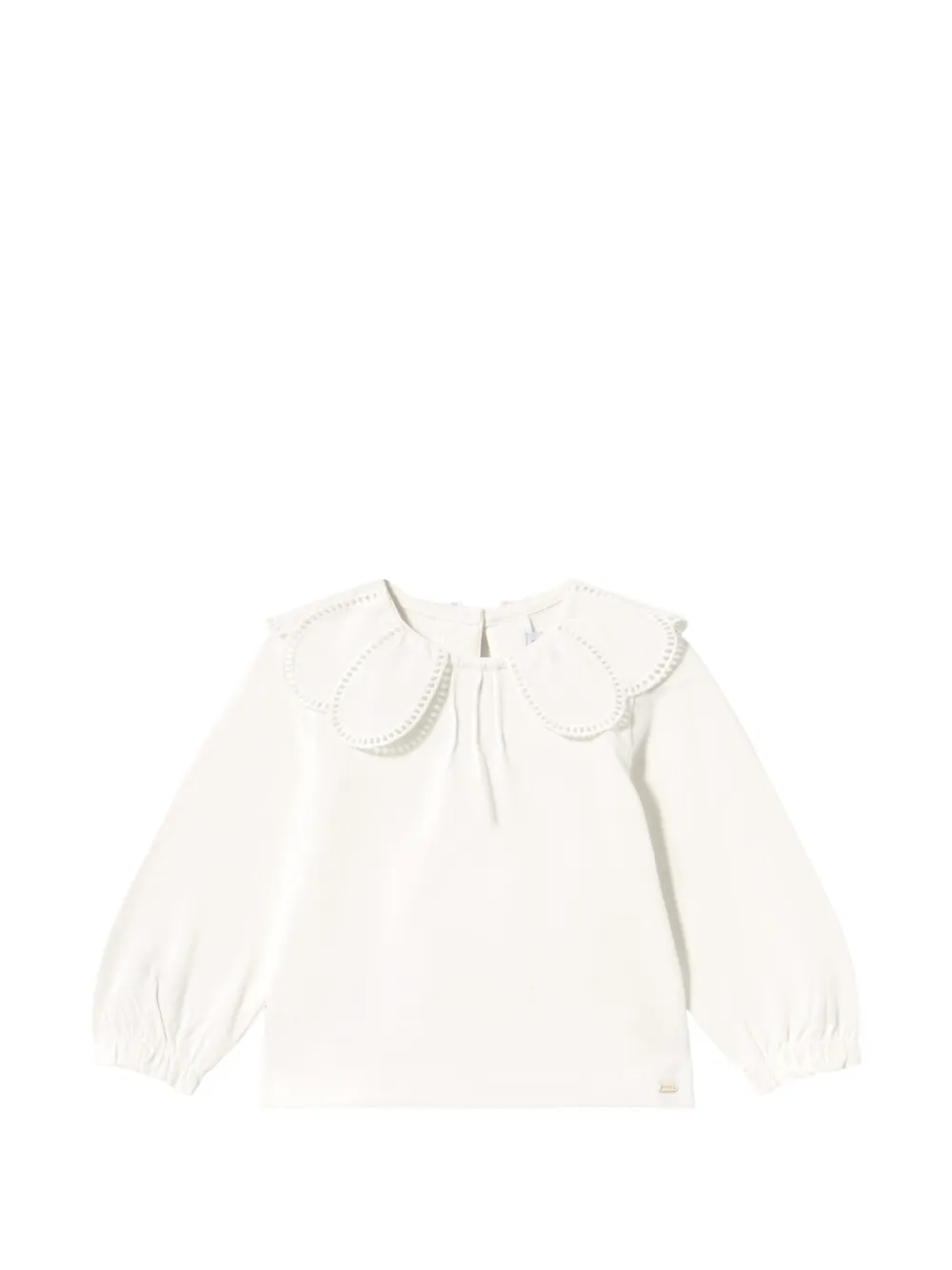 Mayoral Babies' Scalloped-collar Blouse In White