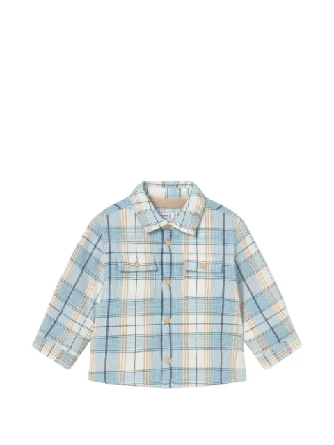 Mayoral checked cotton overshirt