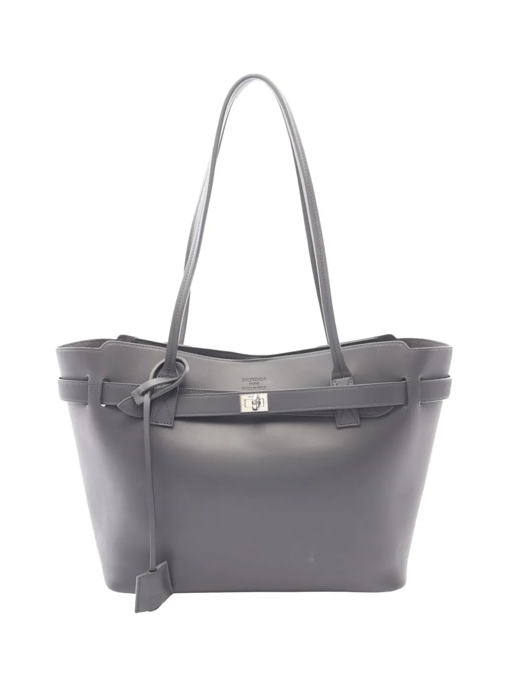 Balenciaga Pre-Owned 2010-2026 mittelgroßer Bel Air Tote Bag aus Kalbsleder - Grau