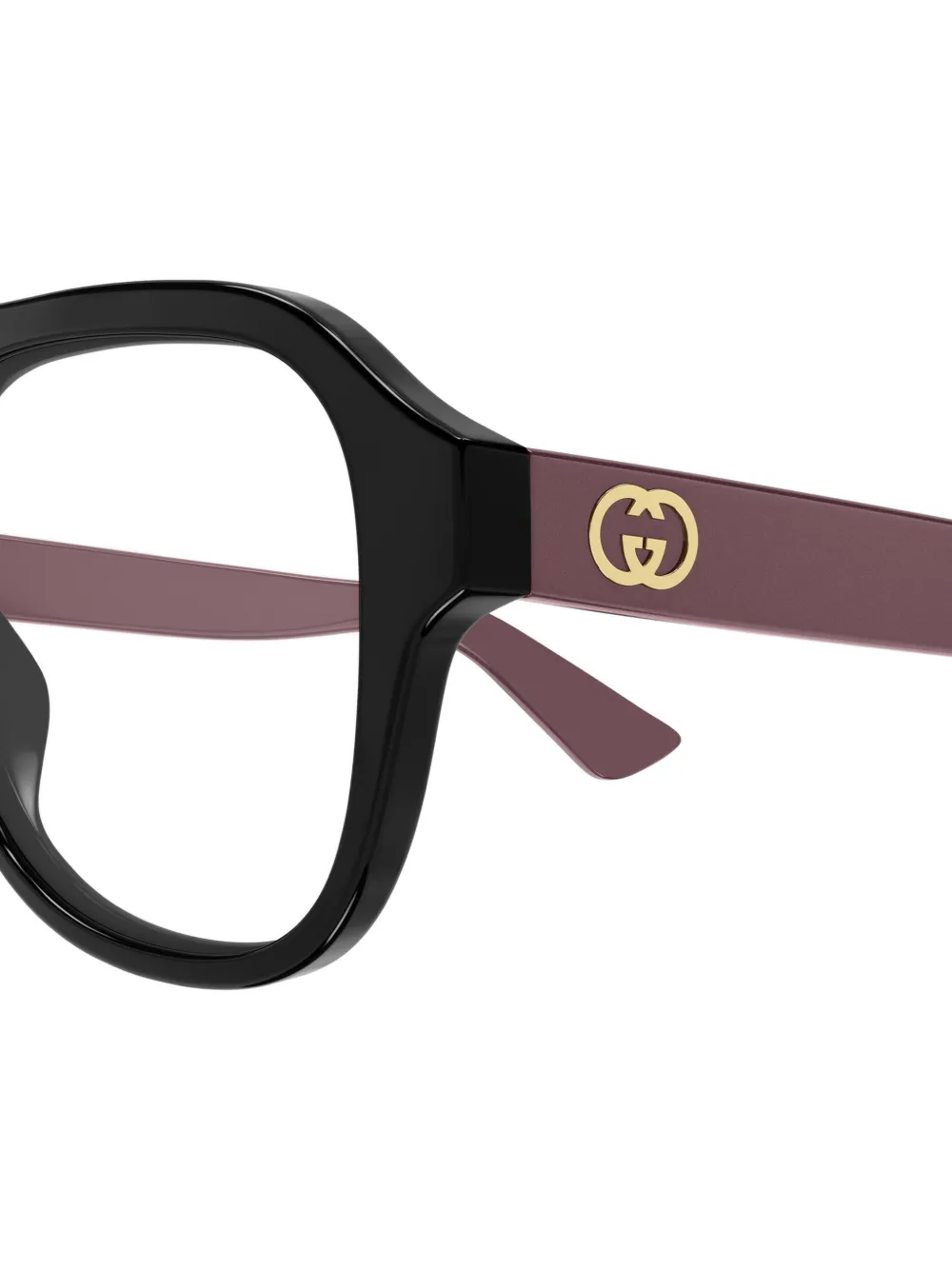 Gucci Eyewear Interlocking G zonnebril met pilotenmontuur Zwart