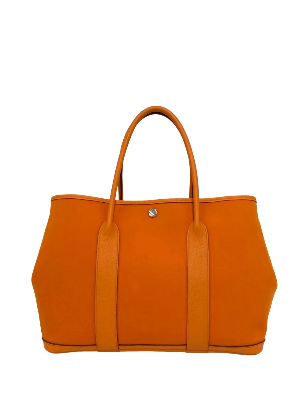 Hermès Pre-Owned 2011 Toile and Negonda Garden Party Tote Bag 36cm - Orange