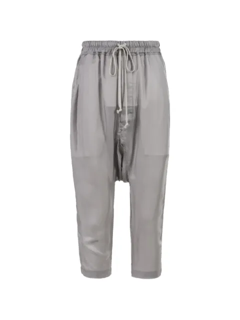 Rick Owens dropped-crotch drawstring-waist trousers