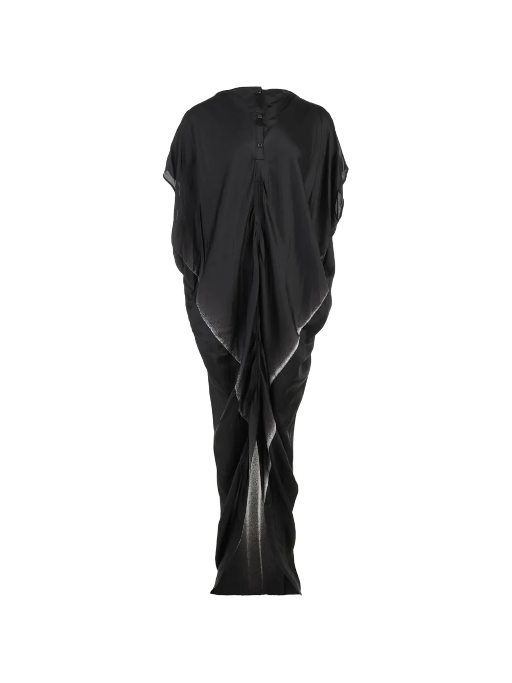 Rick Owens draped maxi dress Zwart