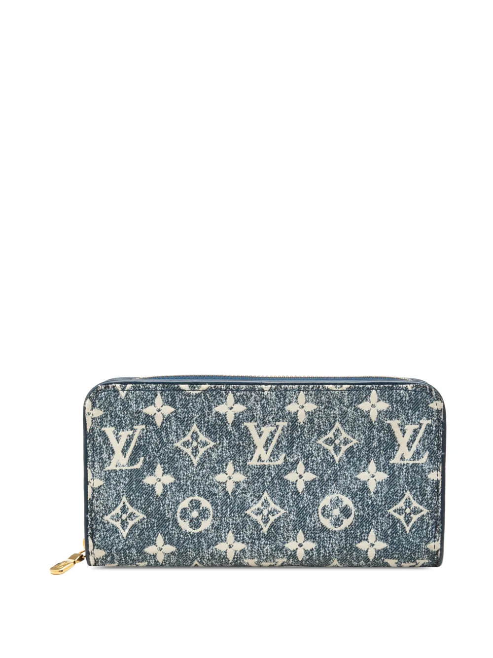 Louis Vuitton Pre-Owned 2000-2026 Monogram Denim Zippy Wallet long wallets - Blu