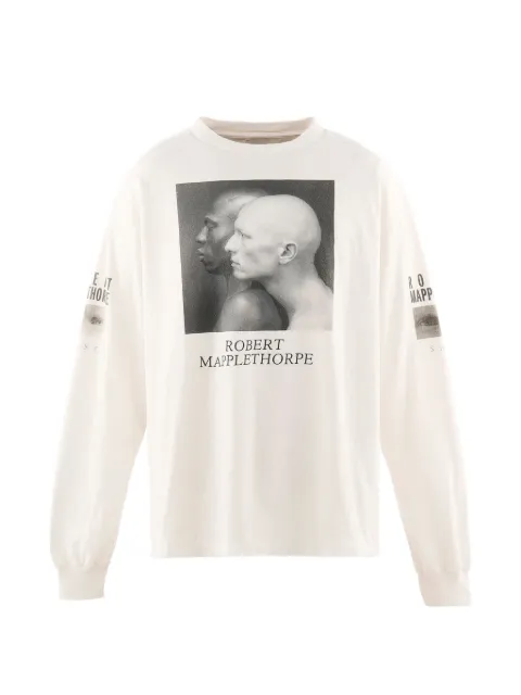 SAINT MXXXXXX x Robert Mapplethorpe MT_LS print T-shirt