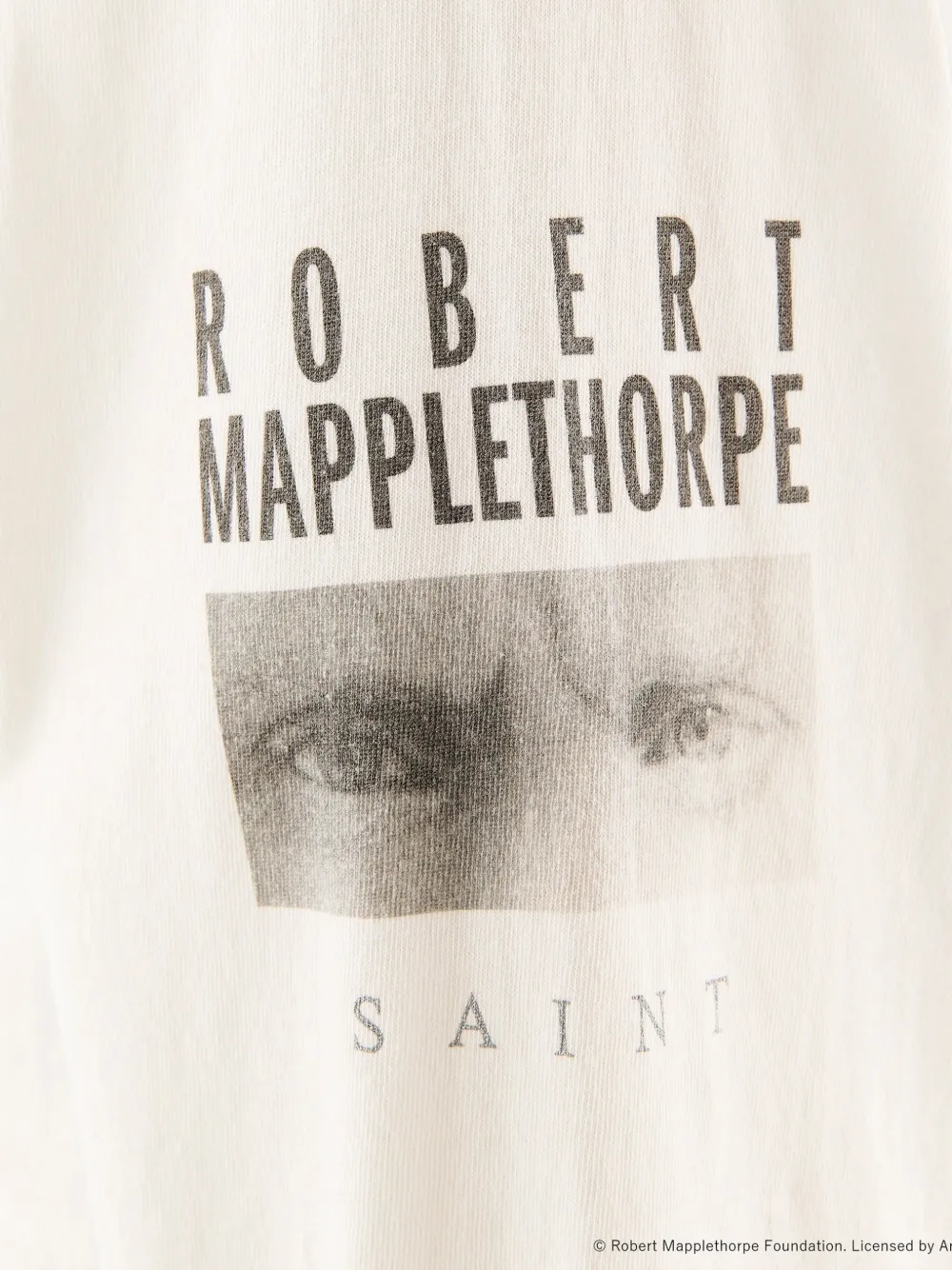SAINT MXXXXXX x Robert Mapplethorpe MT_LS T-shirt met print Wit
