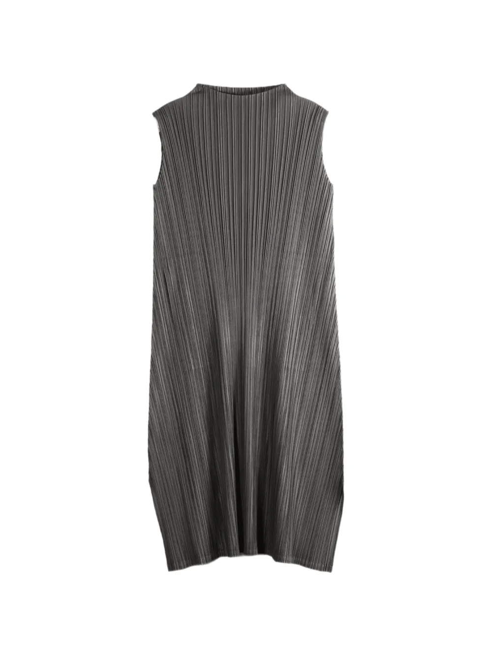 Pleats Please Issey Miyake Mellow pleated sleeveless midi dress