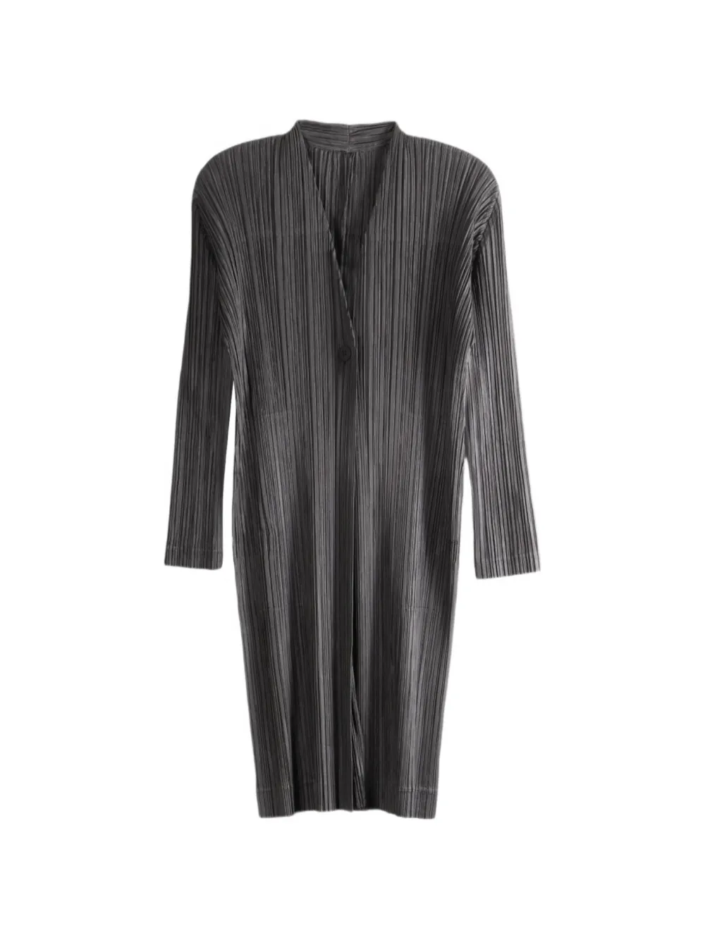 Issey Miyake Plissé-effect Single-button Jacket In Animal Print