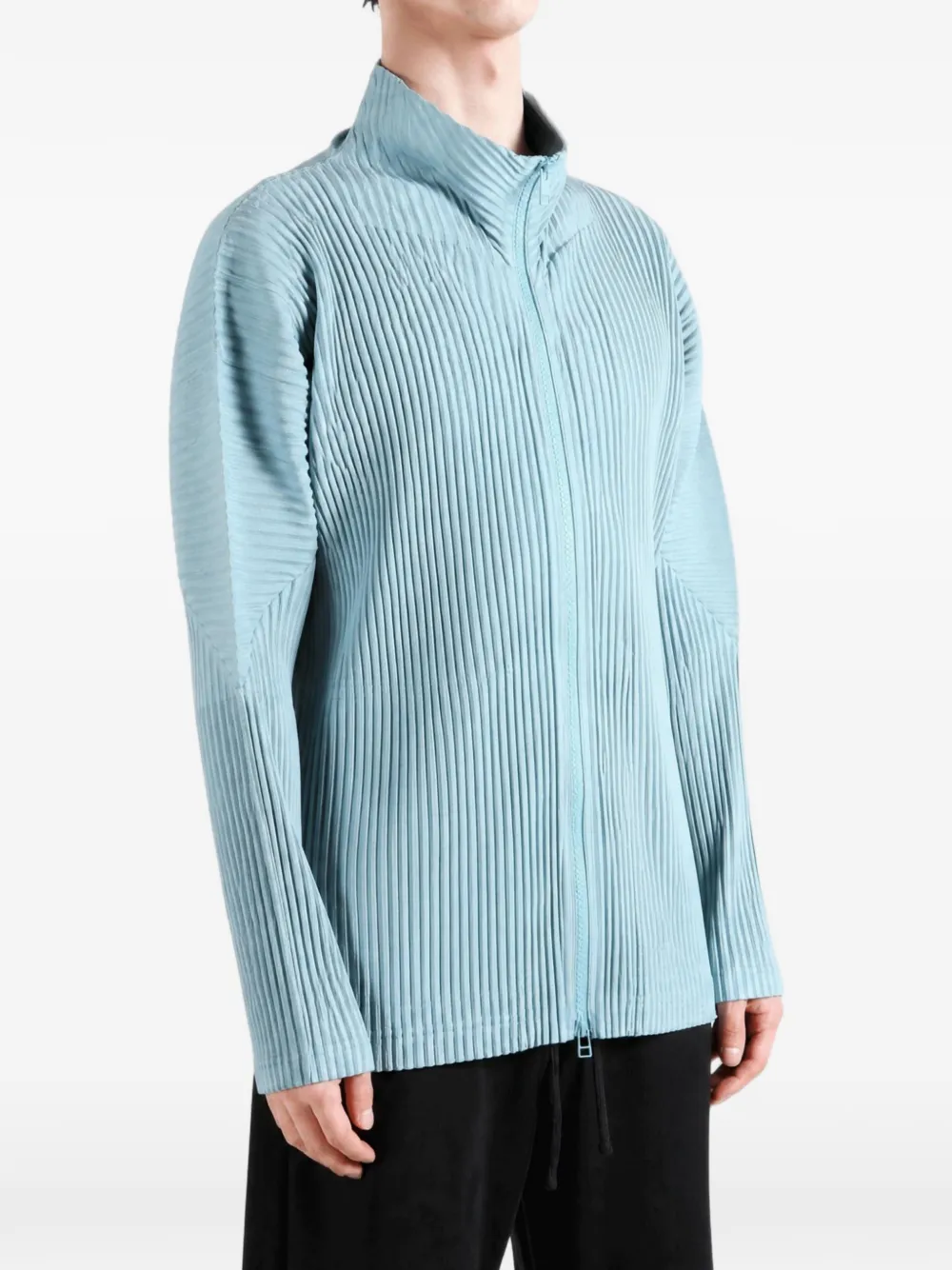 Homme Plissé Issey Miyake Geplooid jack Blauw