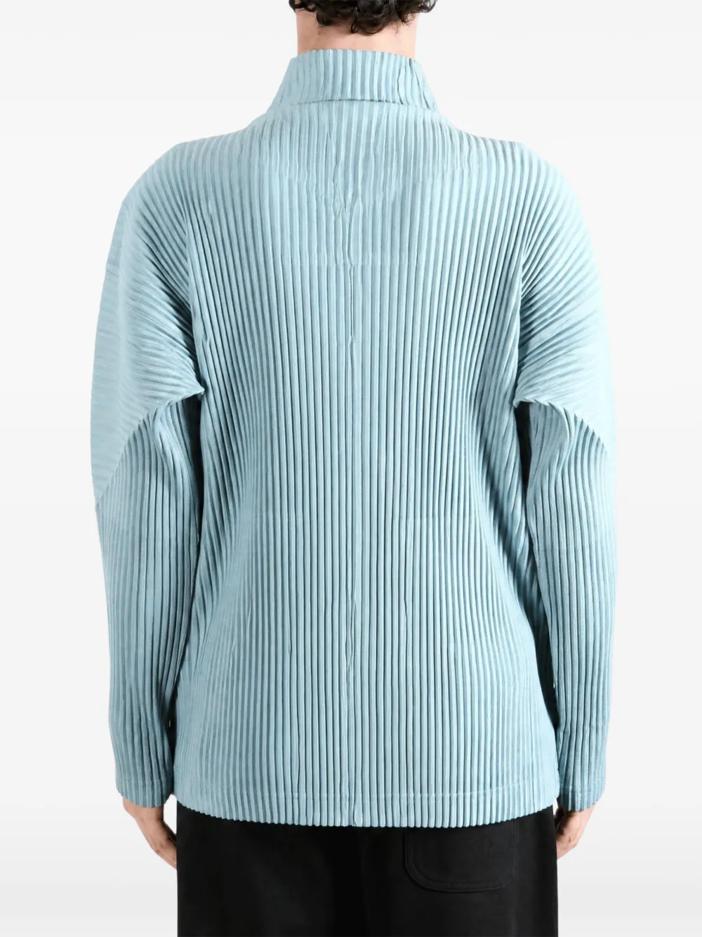 Homme Plissé Issey Miyake Geplooid jack Blauw