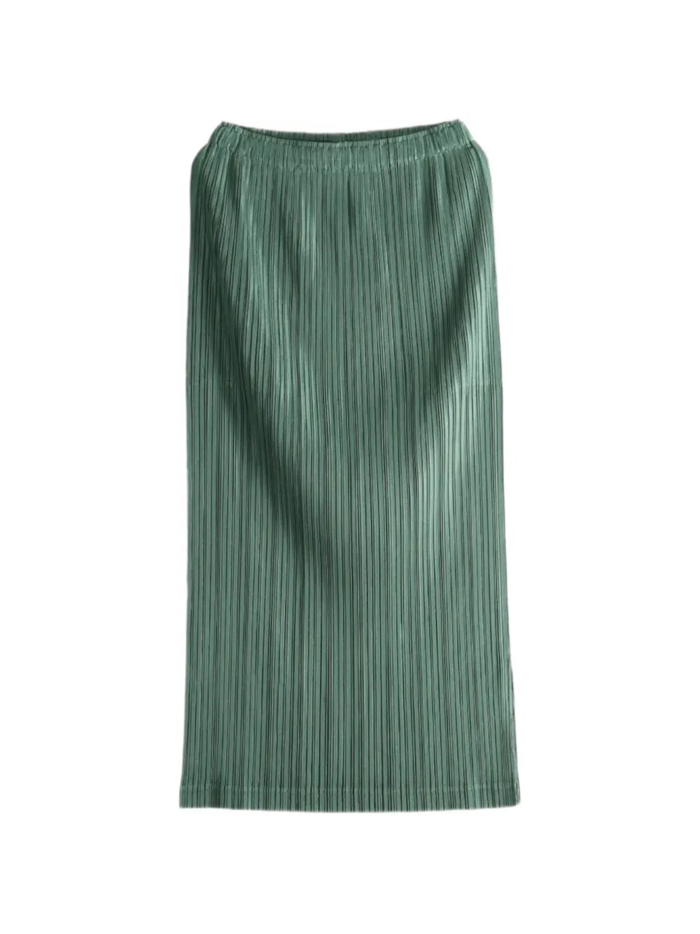 Pleats Please Issey Miyake Thicker Bottoms 2 geplooide midi-rok Groen
