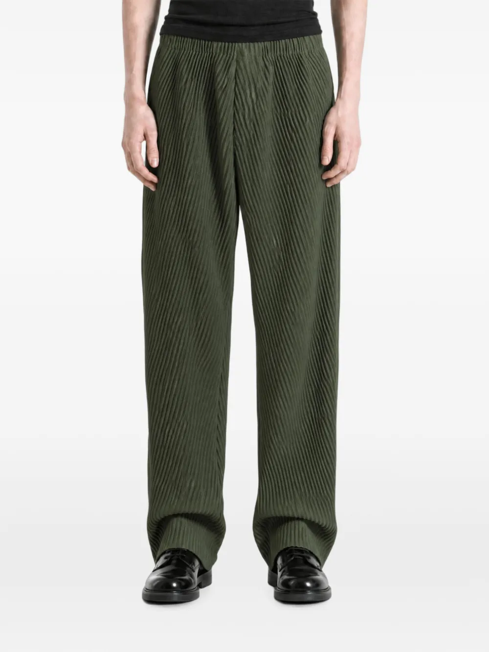Homme Plissé Issey Miyake plissé-effect straight-leg trousers