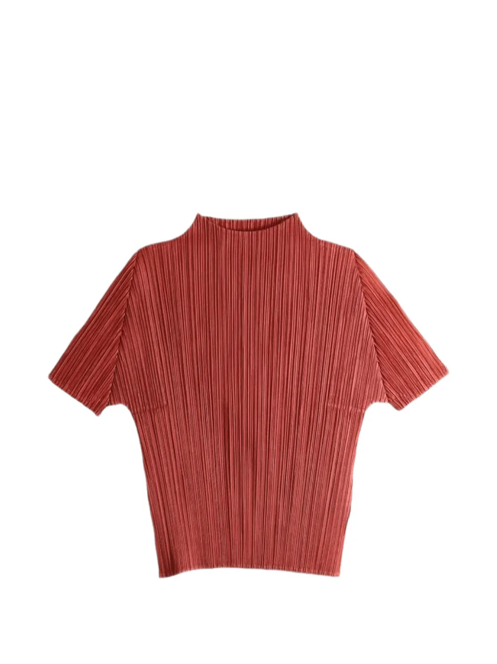 Pleats Please Issey Miyake plissé-effect blouse Rood