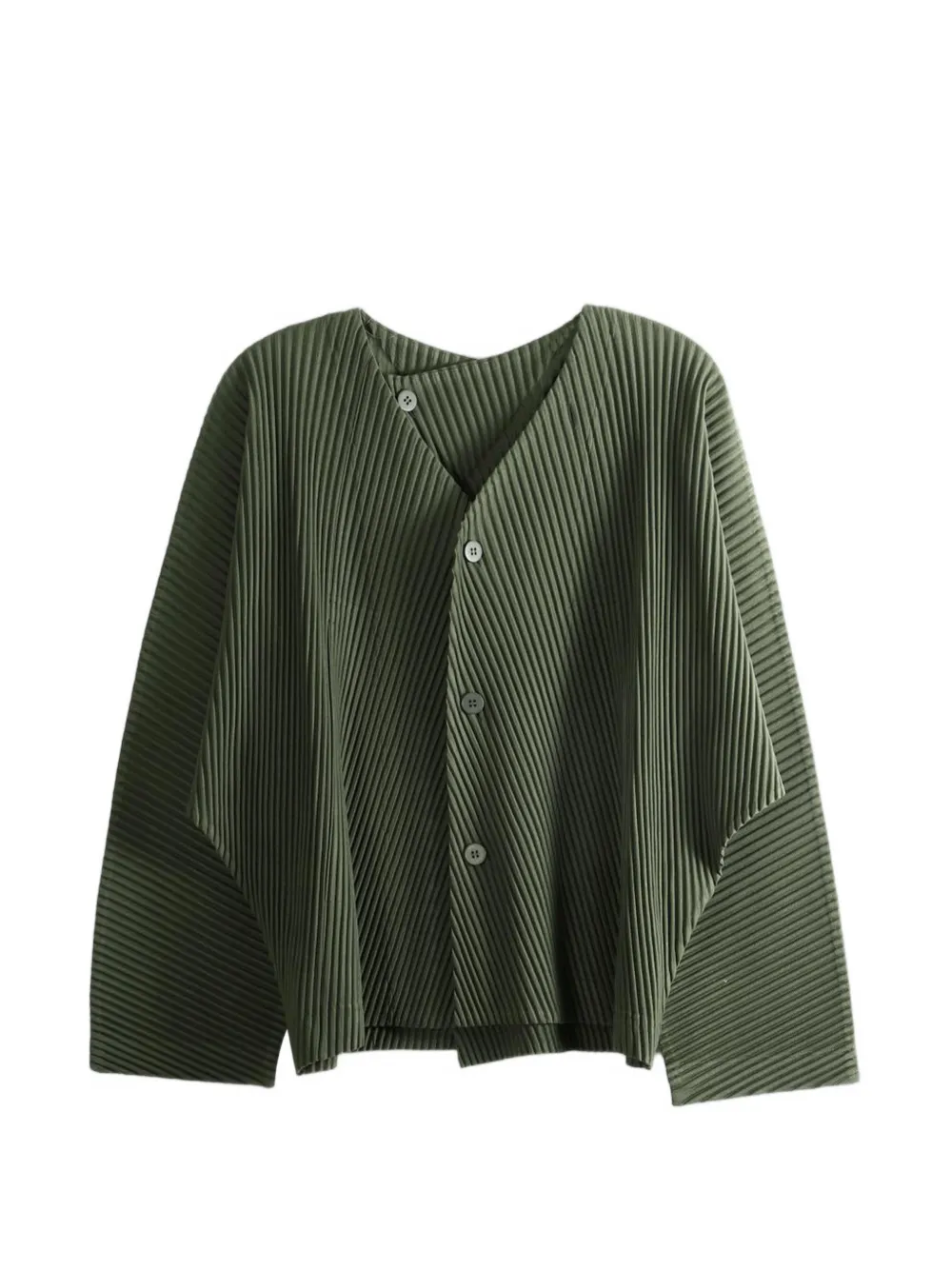 Homme Plissé Issey Miyake Slash plissé-effect cardigan