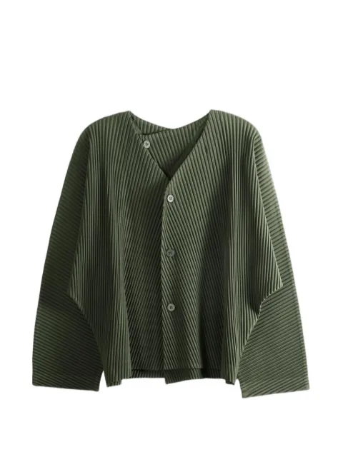 Homme Plissé Issey Miyake Slash plissé-effect cardigan