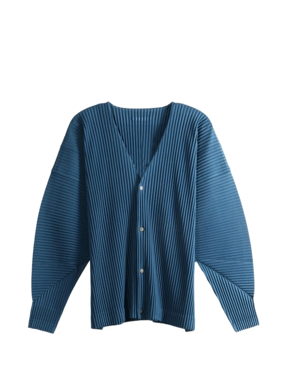 Homme Plissé Issey Miyake plissé-effect V-neck cardigan