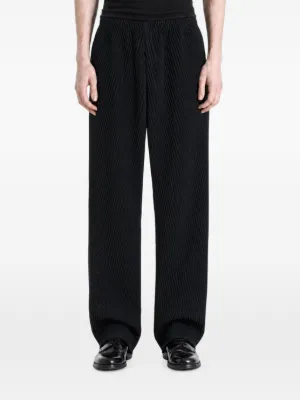 Homme Plissé Issey Miyake プリーツ パンツ | ブラック | FARFETCH JP