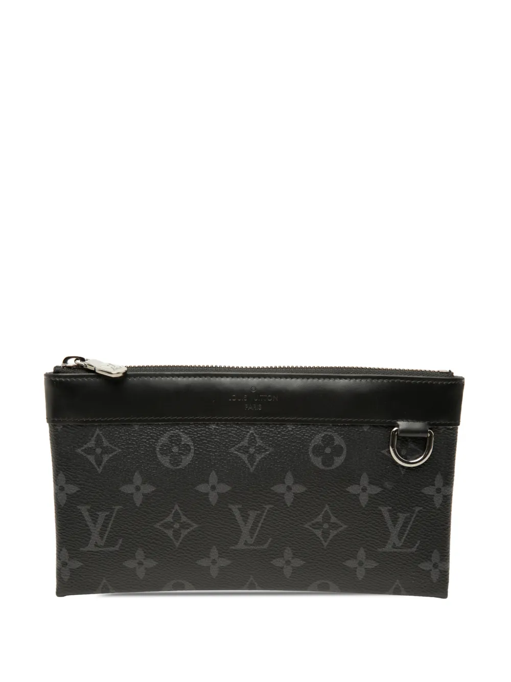 Louis Vuitton Pre-Owned 2020 Monogram Eclipse Pochette Discovery PM clutch bag - Nero