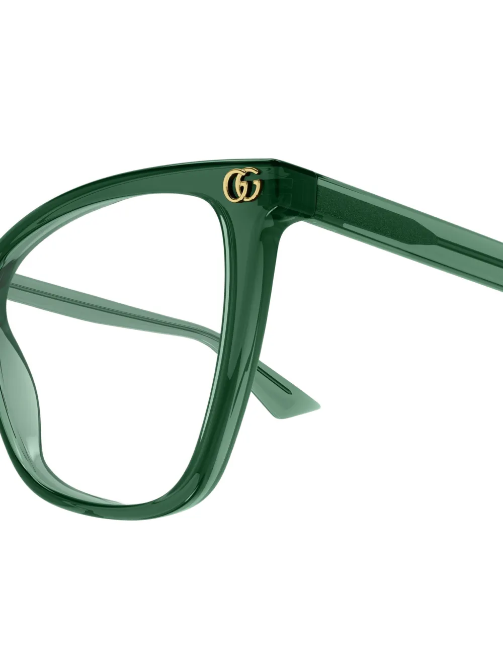 Gucci Eyewear Bril met cat-eye montuur Groen