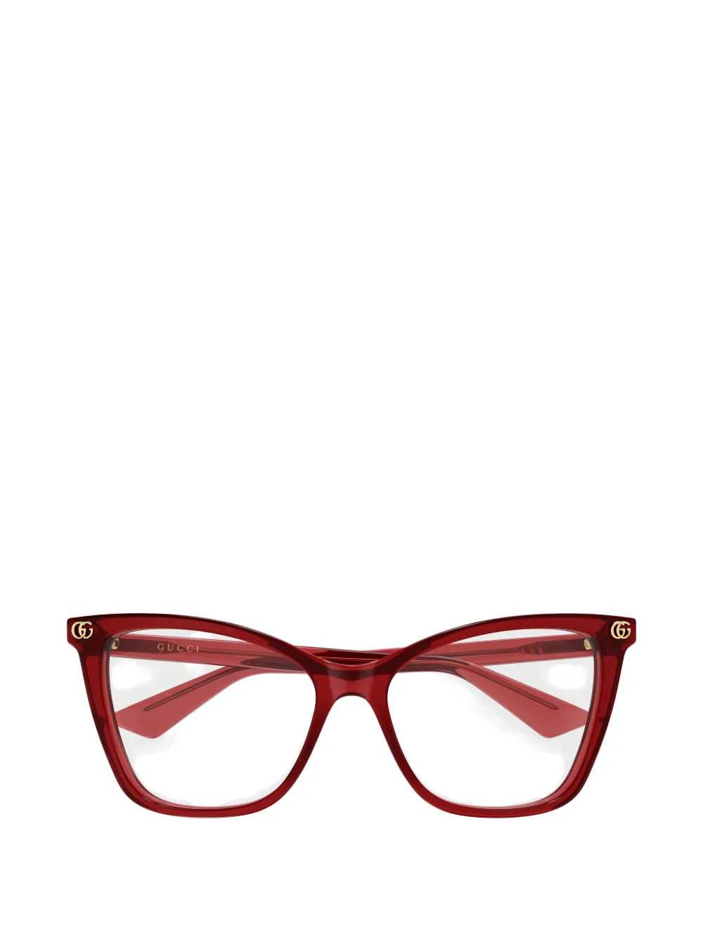 Gucci Eyewear Double G cat-eye glasses - Rosso