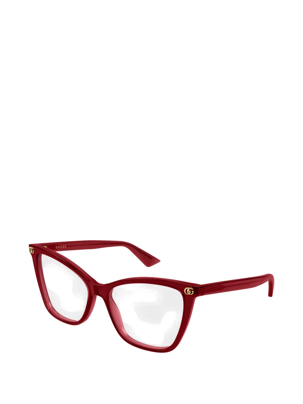 Gucci Eyewear Double G bril met cat-eye montuur Rood
