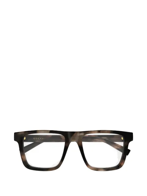 Gucci Eyewear tortoiseshell-effect square-frame glasses