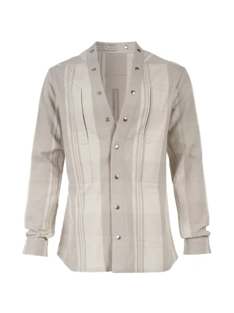 Rick Owens striped press-stud shirt