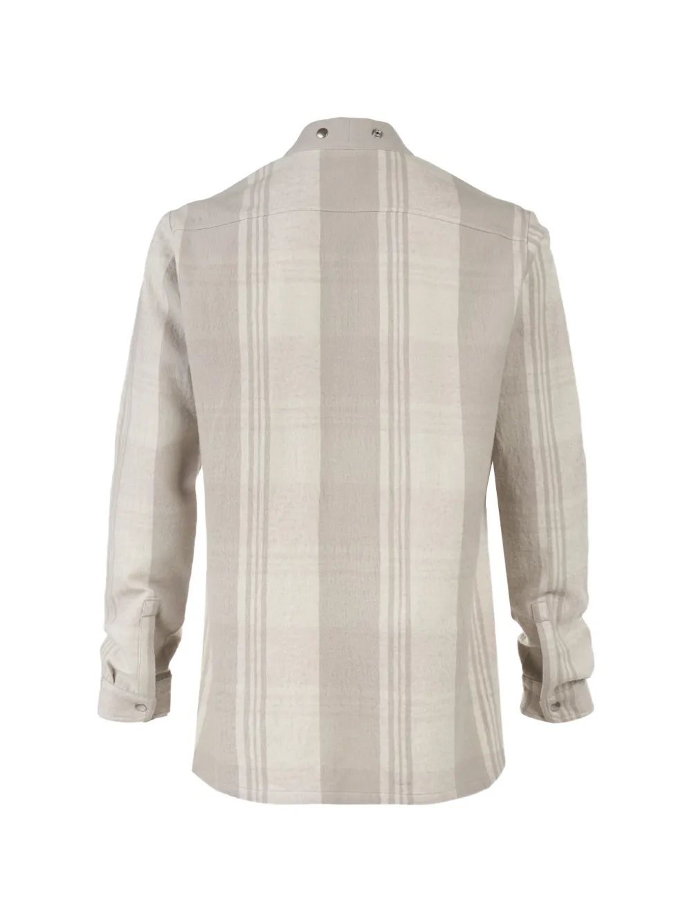 Rick Owens striped press-stud shirt Beige