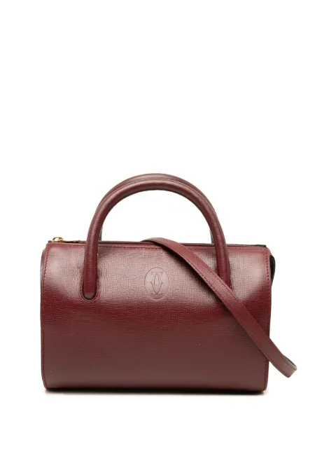 Cartier 2000-2026 Leather Must de Cartier satchel