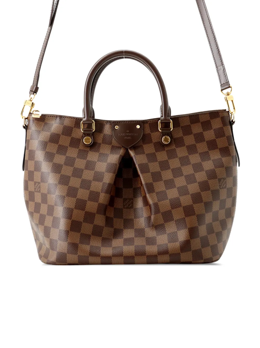 Louis Vuitton Pre-Owned 2015-2021 Damier Ebene Siena PM satchel - Marrone
