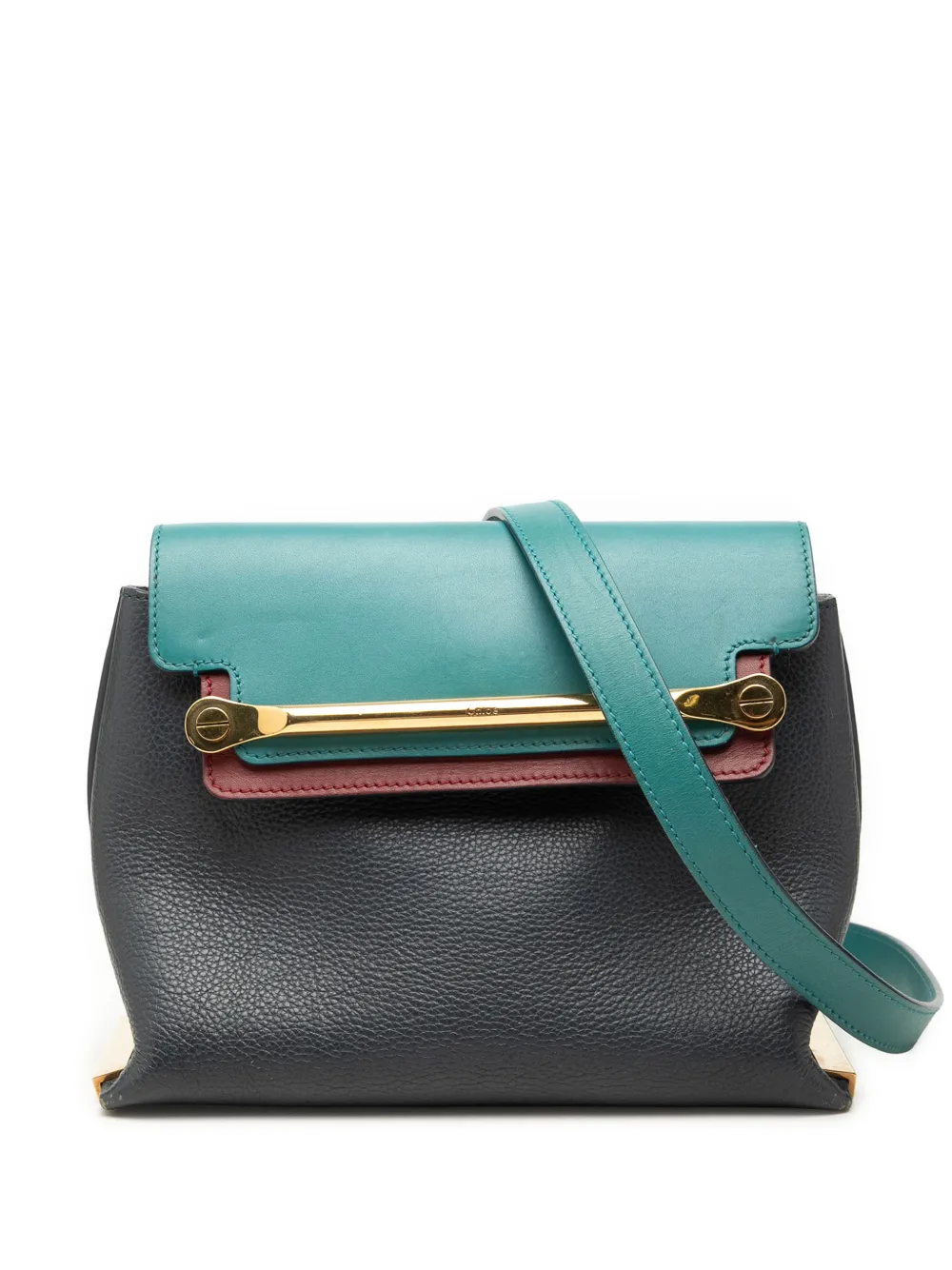 Chloé Pre-Owned 2002-2026 kleine dreifarbige Clare Umhängetasche - Blau