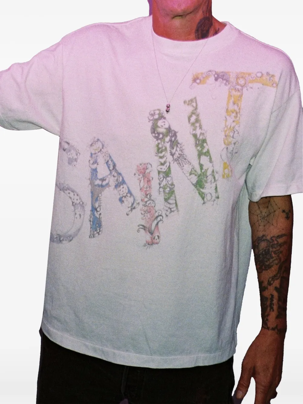 SAINT MXXXXXX x Coco Star Sims T-shirt met grafische print Wit