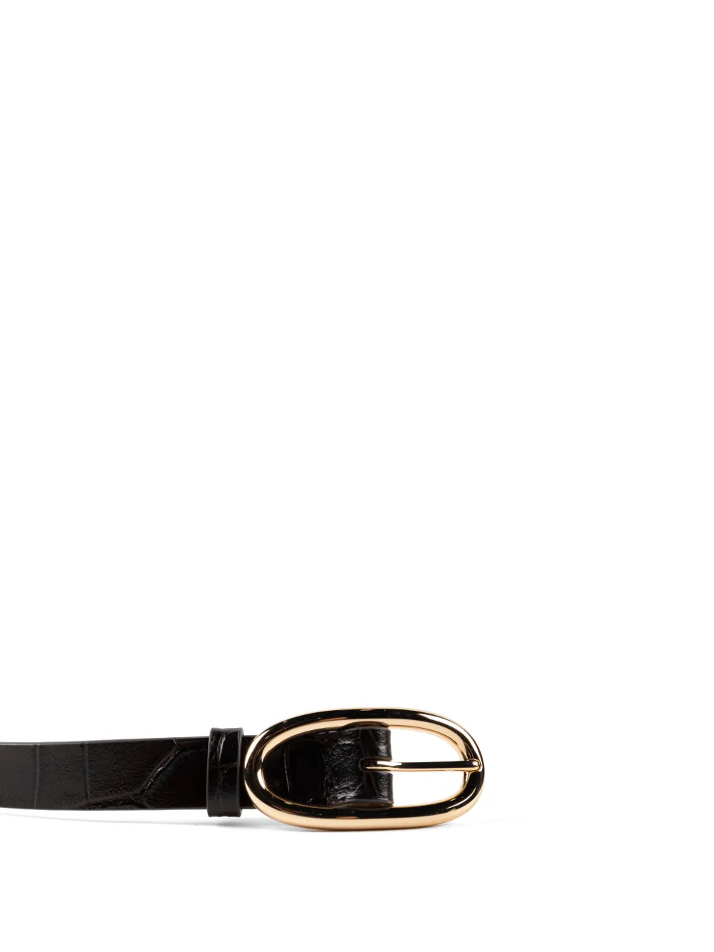 Tory Burch Gespriem met krokodillen-reliëf Bruin