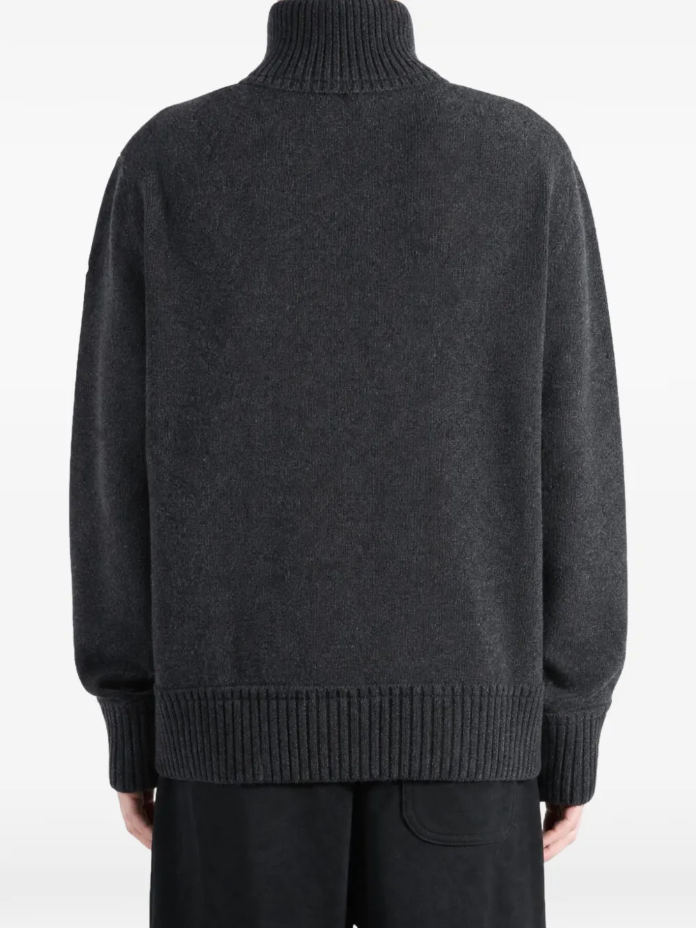 Moncler Vest met logopatch en rits Grijs